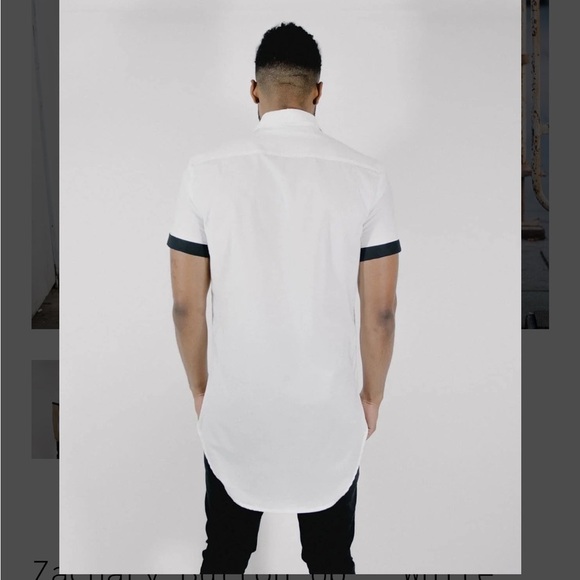 N8 Zachary Button Up - White - unisex size XL - Picture 3 of 3